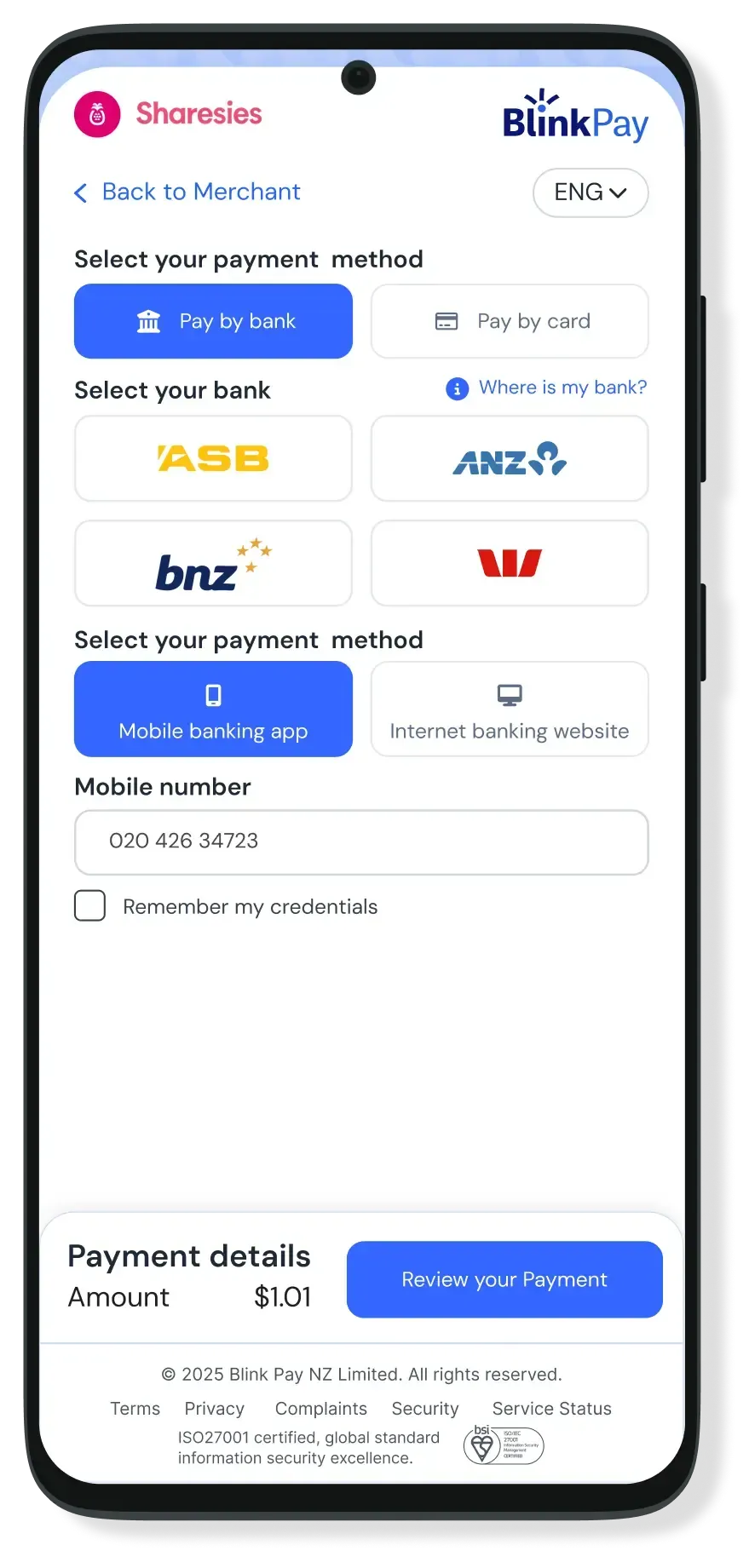Confident Kiwi business owner using BlinkPay's payment solution